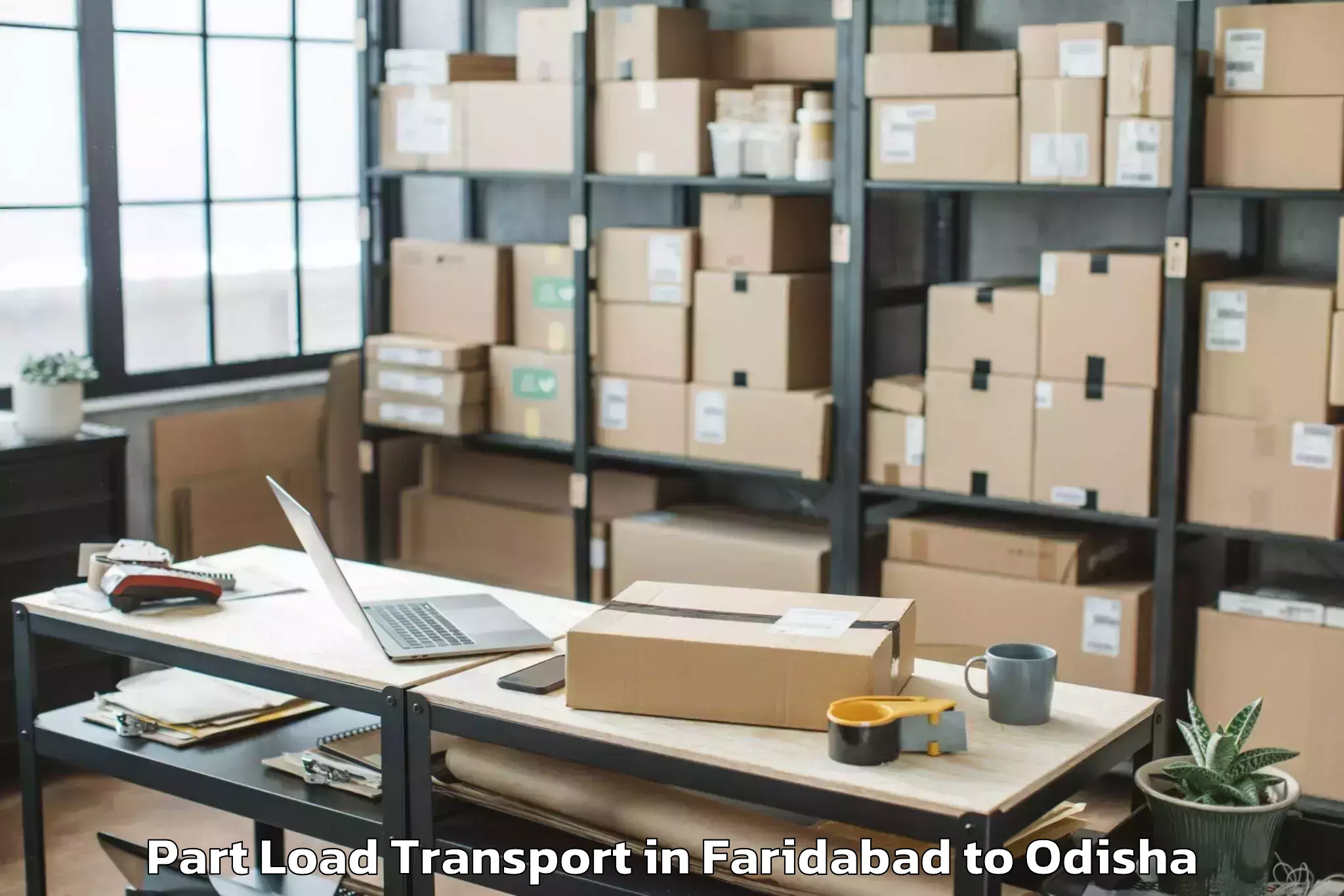 Leading Faridabad to Belpara Part Load Transport Provider